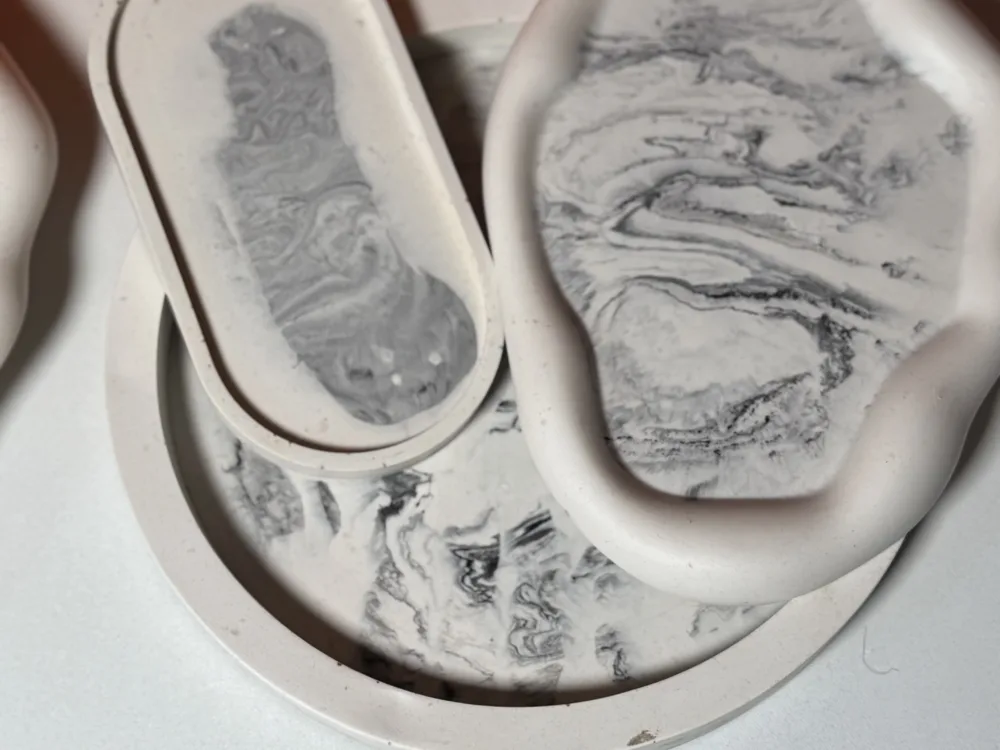 marble tray set of 3