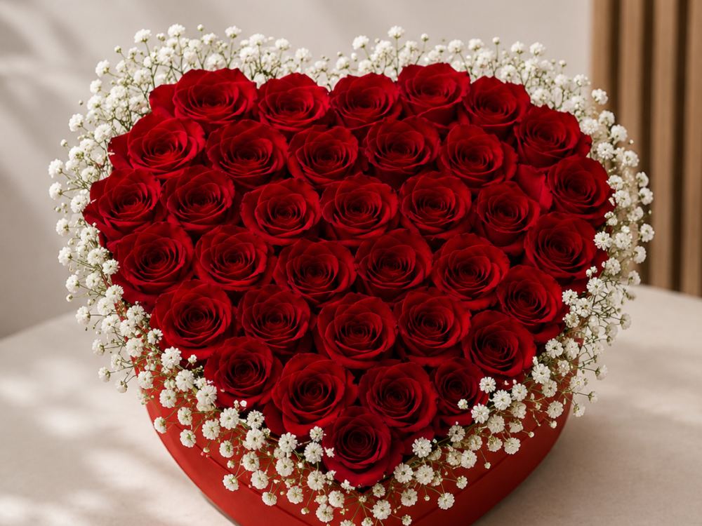 Luxury bouquet of roses